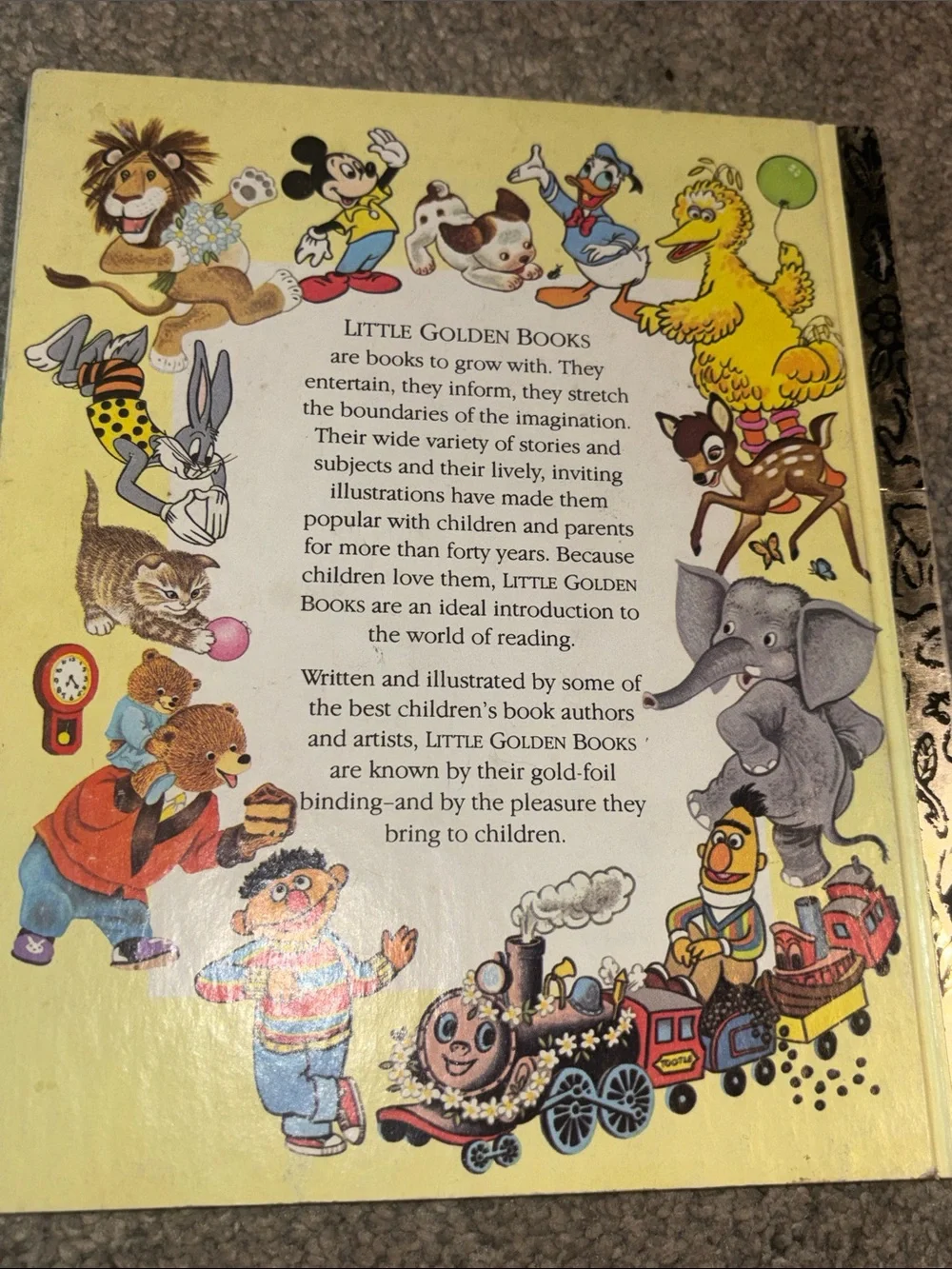 Vintage 1973- Disney Mickey and the Beanstalk Storybooks - Yellow & Blue Covers